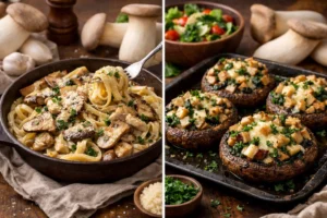دستور پخت قارچ شاه صدف